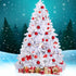 Faux Christmas Tree 2.1M Xmas Trees Decorations White 1000 Tips